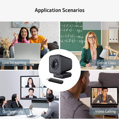 Wireless 1080P Webcam with Microphone for Streaming