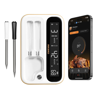 Smart BBQ Thermometer WiFi Bluetooth Dual Probe Waterproof