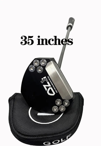 35 Inches High Quality Steel Shaft Golf Putter for Left-Handed Black