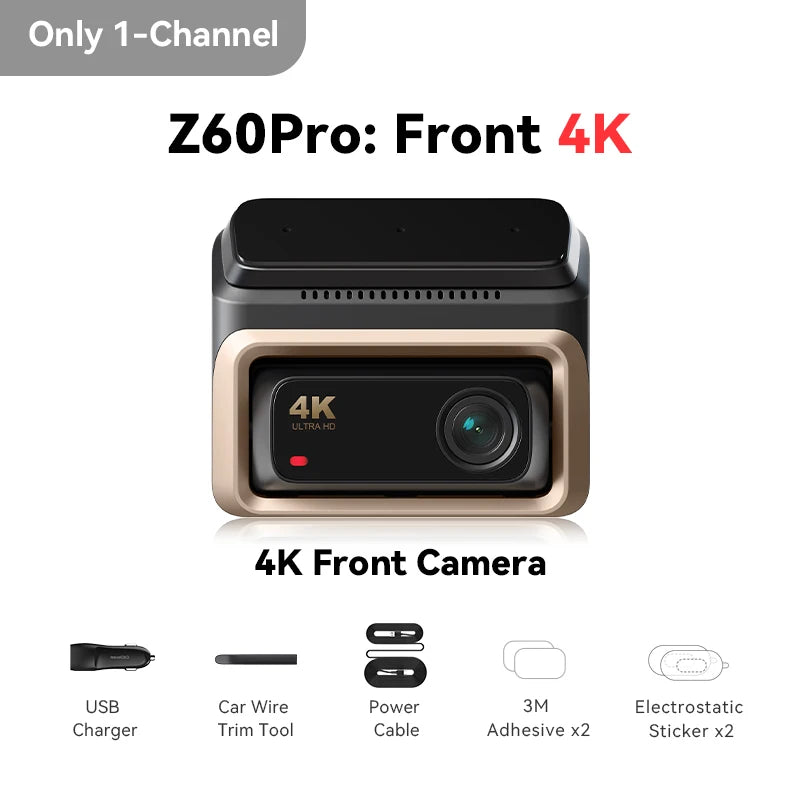 Front Dash Camera for Car with Wi-Fi