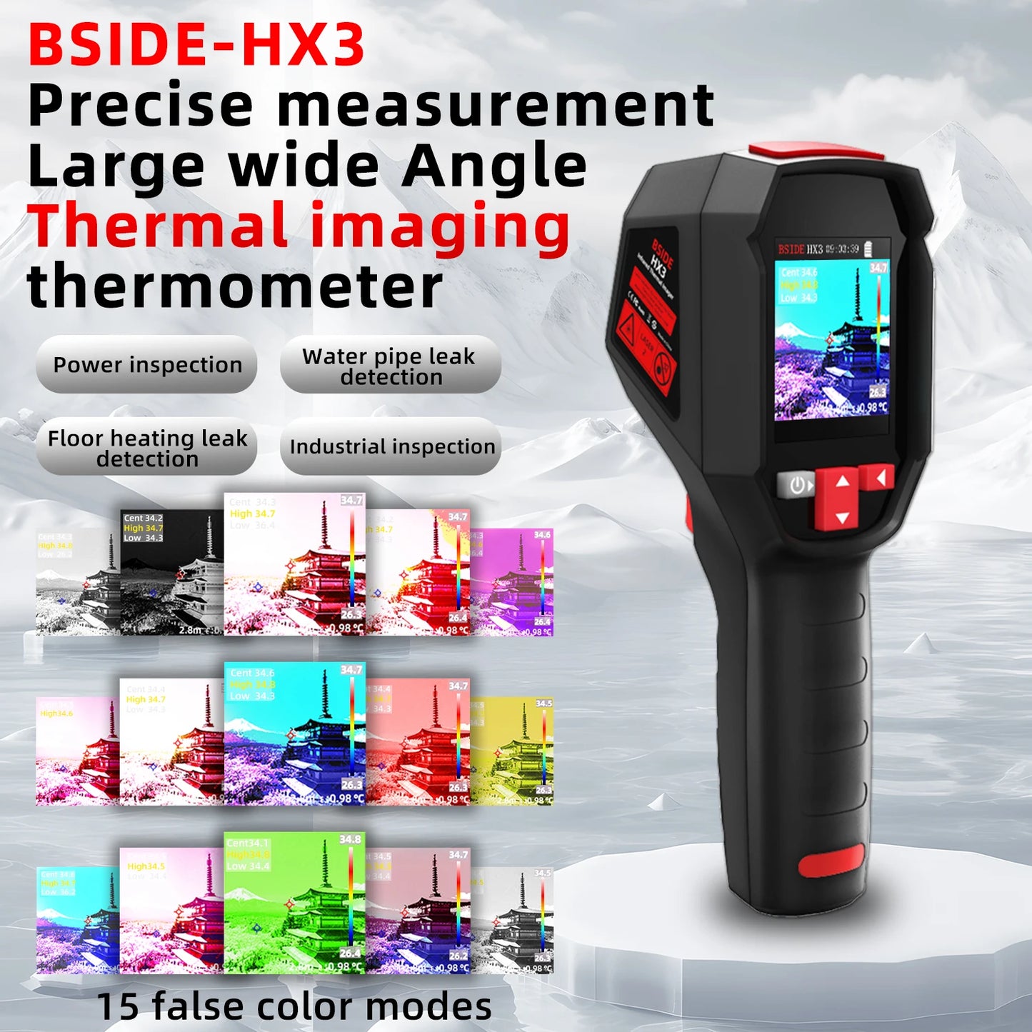 Drop-Resistant Thermal Camera -20~550°C with PC Software