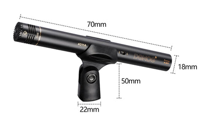 Wired Condenser Microphone Set 1 Mic 3 Capsule Recording Kit