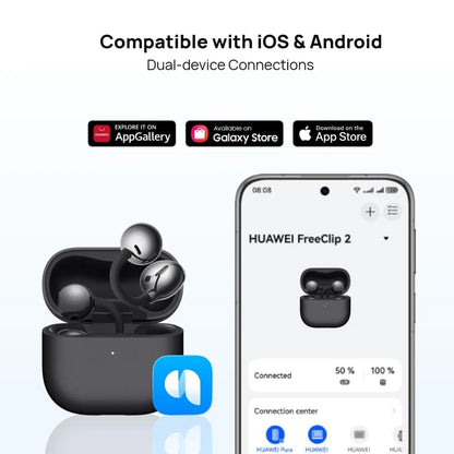 Open-Ear Wireless Headphones with Airy C-Bridge Comfort