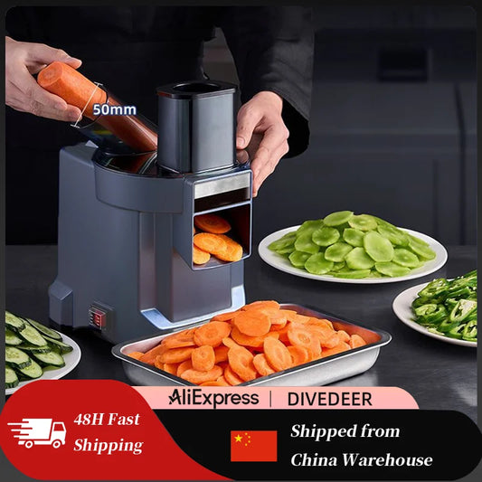 Heavy Duty Electric Vegetable Cutter Dicer Shredder Machine