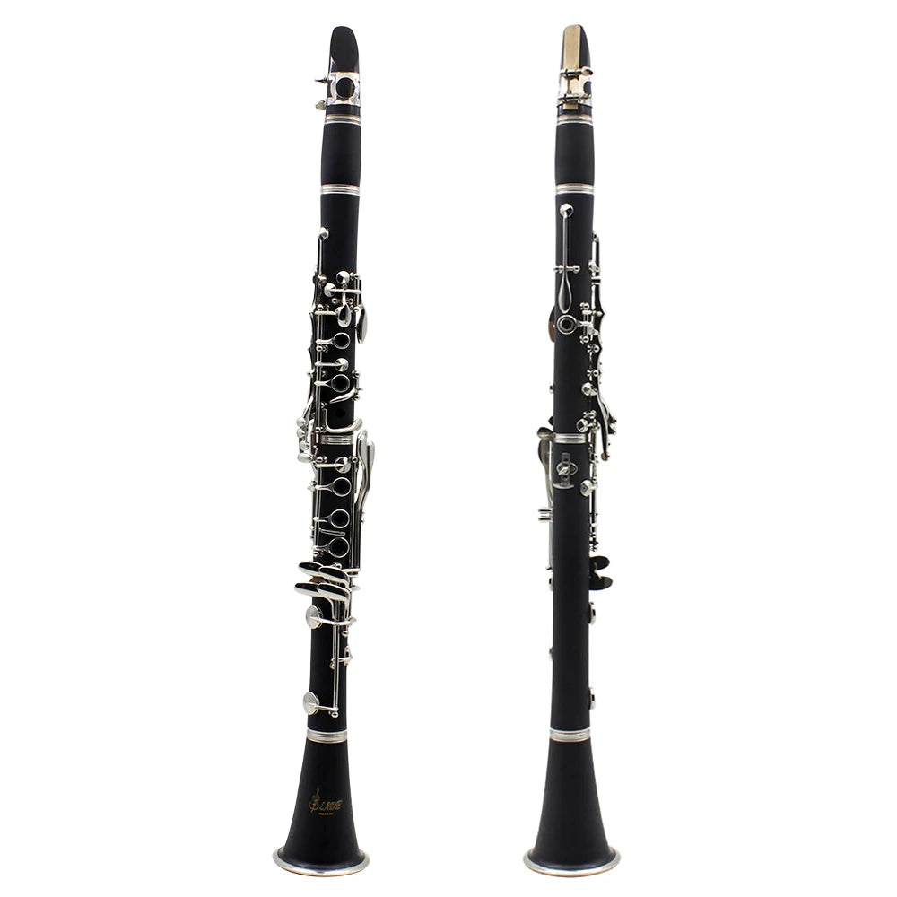 Professional Bb Clarinet 17-Key Bakelite Woodwind with Case