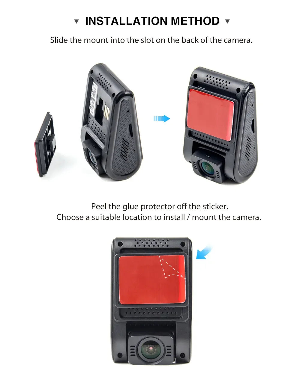 Compact 2K Dash Camera with Wide Angle and Loop Recording