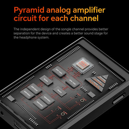 Portable MP3 Player with 4.4mm Balanced Output and Storage Case
