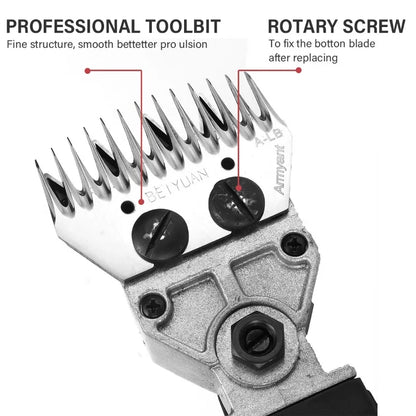 Heavy Duty 1300W Electric Sheep Shears 6-Speed Wool Clipper