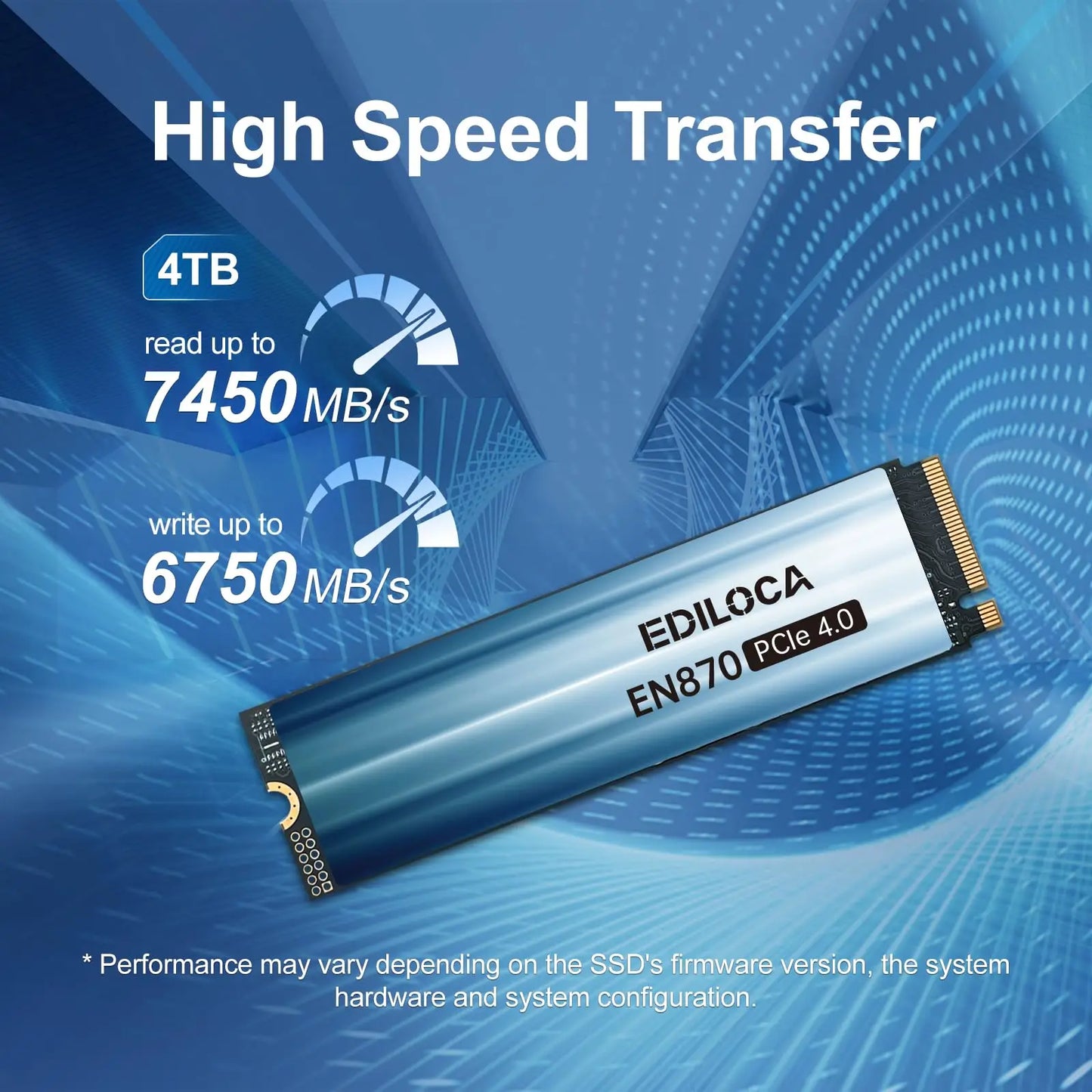 4TB NVMe M.2 2280 SSD PCIe Gen4 High-Speed
