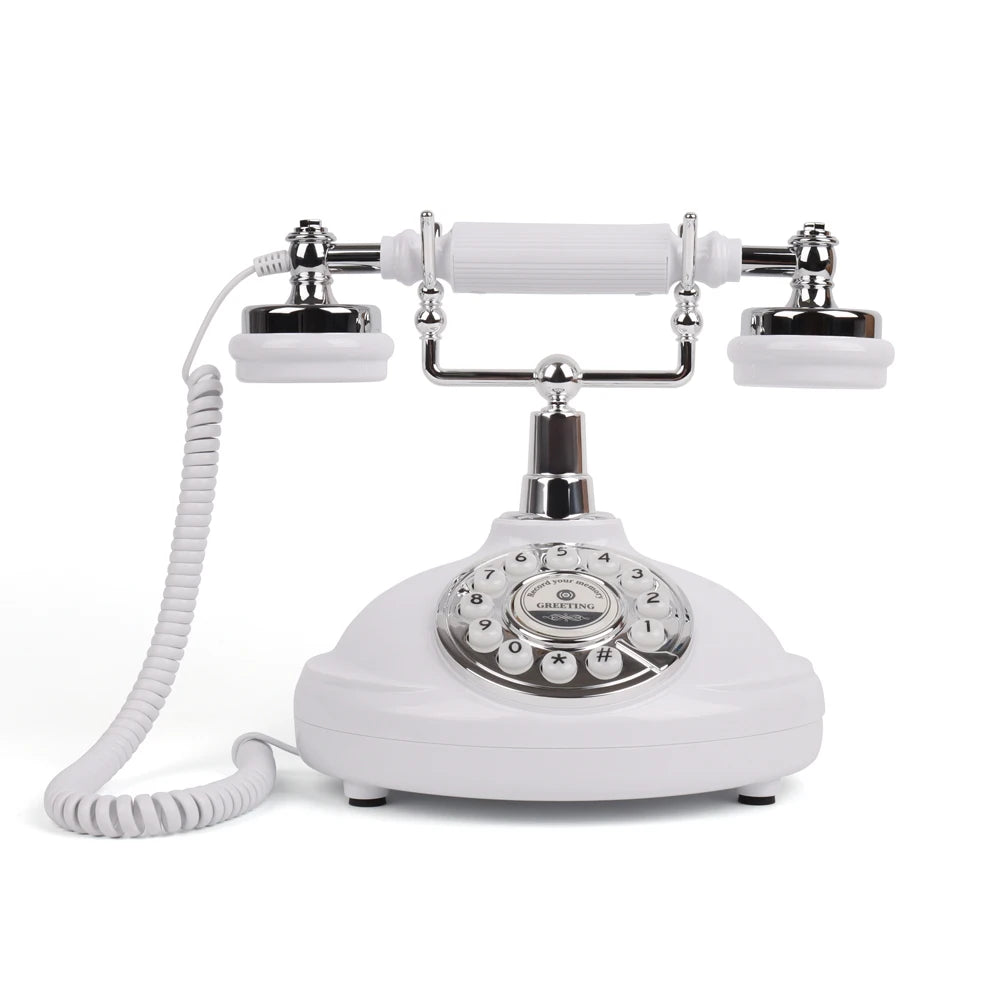 Portable Audio Guestbook Phone White Wedding Voice Recording