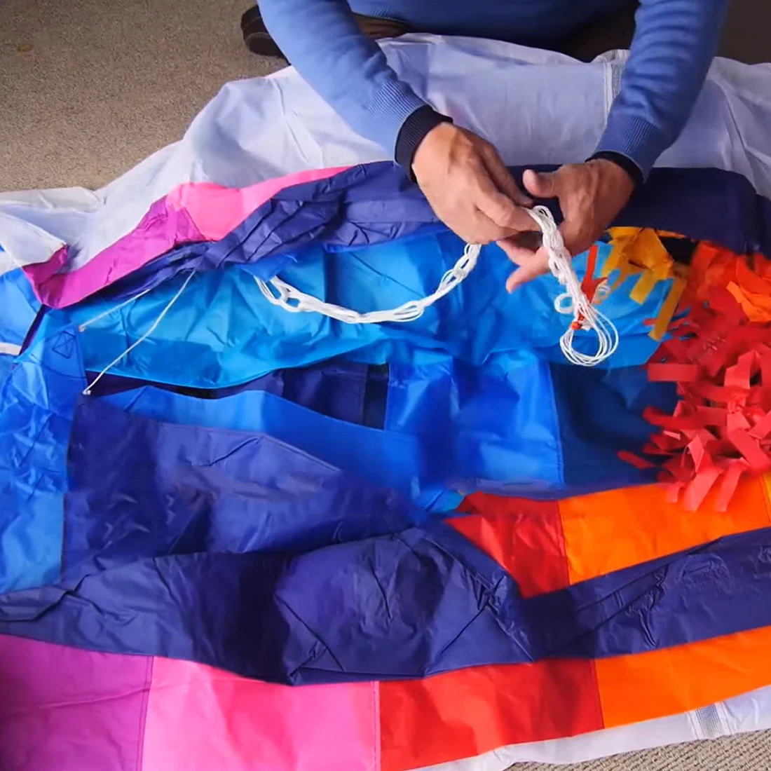 12sqm Inflatable Foil Kite No Tail 30D Nylon