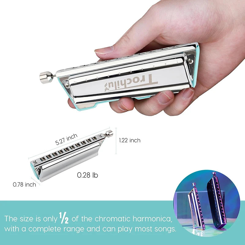 Professional Blues Harp Harmonica Key C Music Instrument