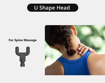 Silver Handheld Massage Gun with Multiple Speed Settings