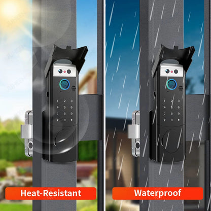 Waterproof Smart Face Recognition Door Lock with RFID Access