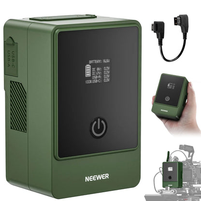 Compact 99Wh V Mount Battery 14.5V Power Supply Green