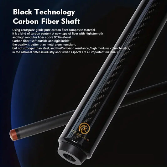 Precision 10mm Carbon Fiber Billiard Cue for Competitive Play