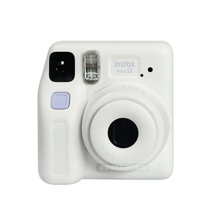 White Instant Film Camera Auto Focus with Wrist Strap