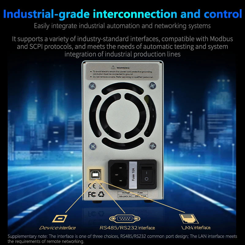 150V 500W Portable Programmable DC Lab Power Supply