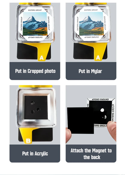 DIY Blank Magnet Set with Acrylic 50mm Squares