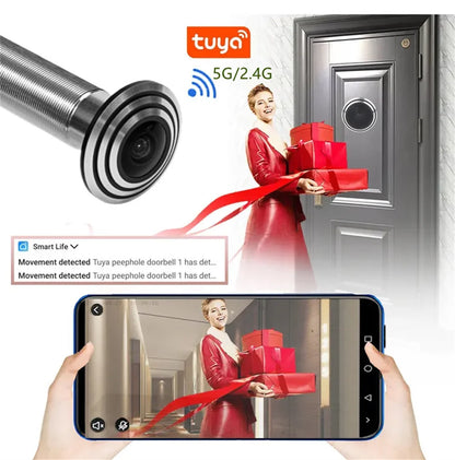 Wireless Door Viewer Camera 5G 2.4G Smart Security
