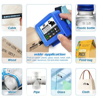 Portable Handheld Inkjet Printer QR Barcode Date Coder