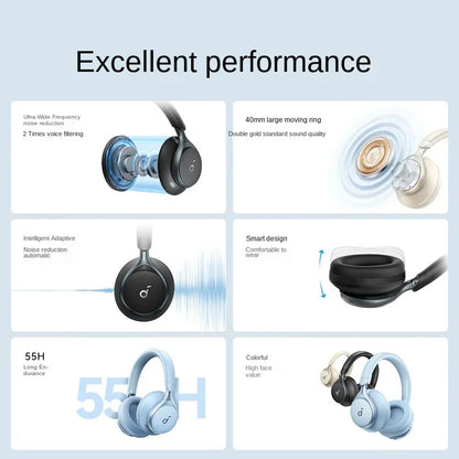 SpaceOne Blue Noise Cancelling Bluetooth Earphones LDAC