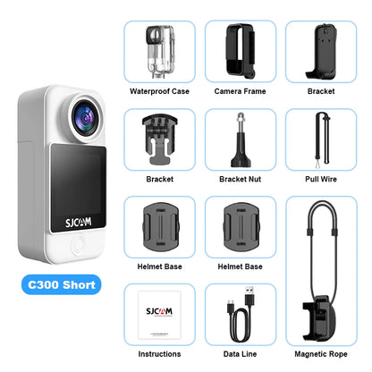 4K Waterproof Pocket Action Camera with 5G WiFi