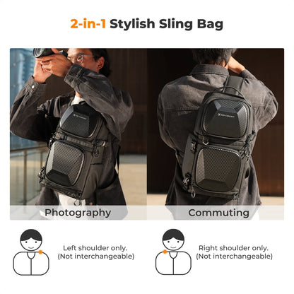 10L Hardshell Camera Sling Bag for DSLR and Mirrorless Cameras