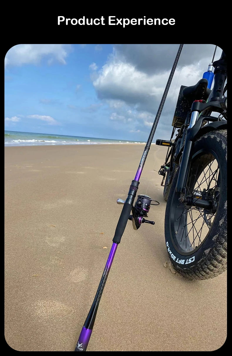 Durable 6'6" Casting Lure Rod with Alconite Guides