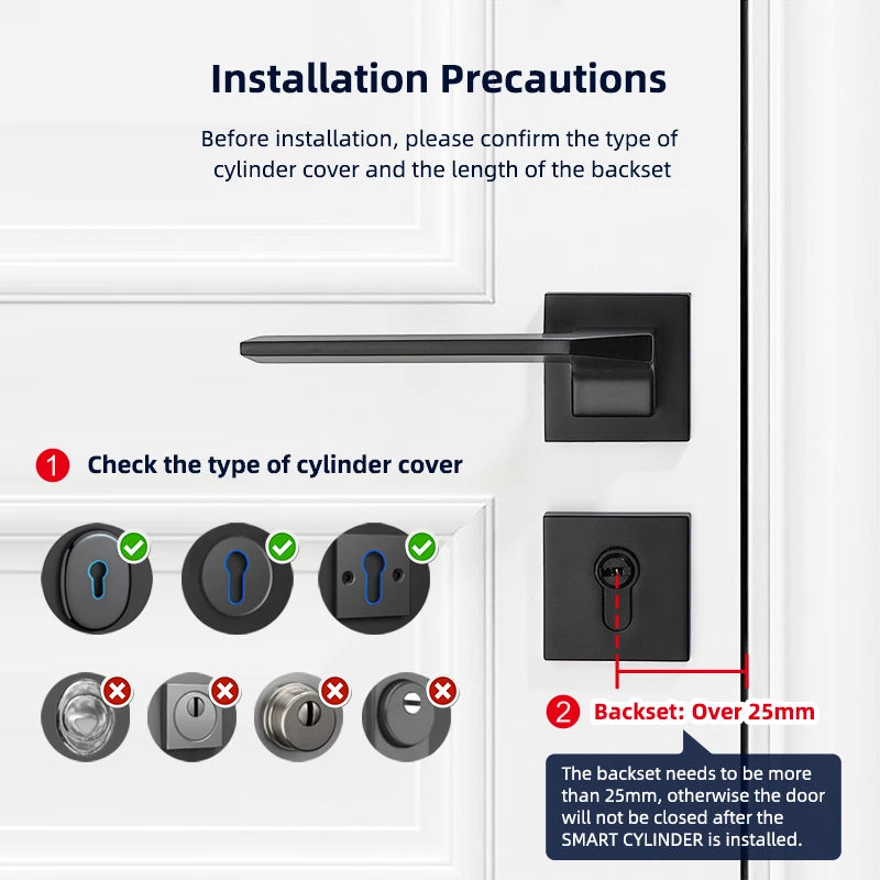 Smart Door Lock Fingerprint RFID Password TTLock App