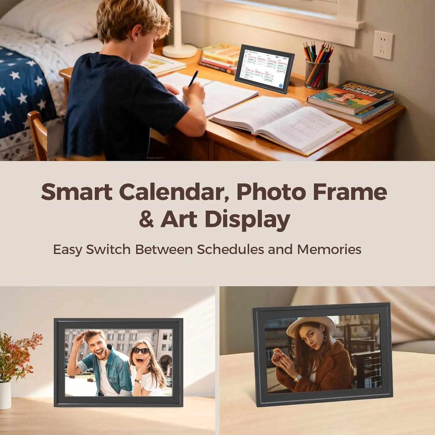 10.1 Inch Smart Digital Family Calendar Touchscreen Display