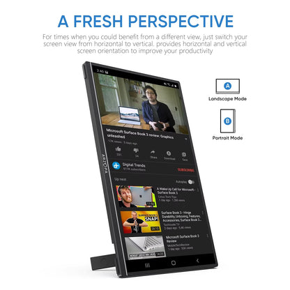 Portable 15.6" 1080P IPS Monitor for Laptops & Consoles