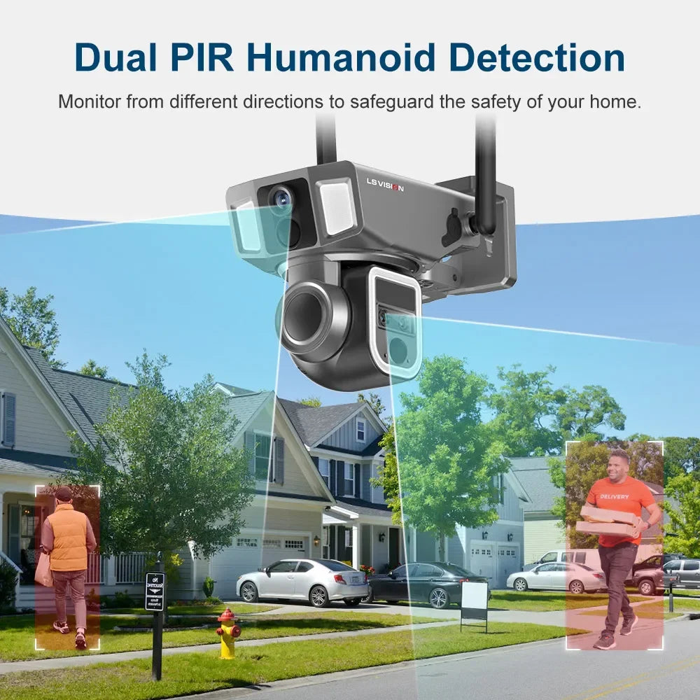 Outdoor 6K 4G WiFi Camera Solar CCTV Security