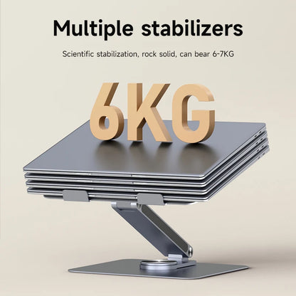 Adjustable Aluminium Laptop Stand with USB C Dock Hub