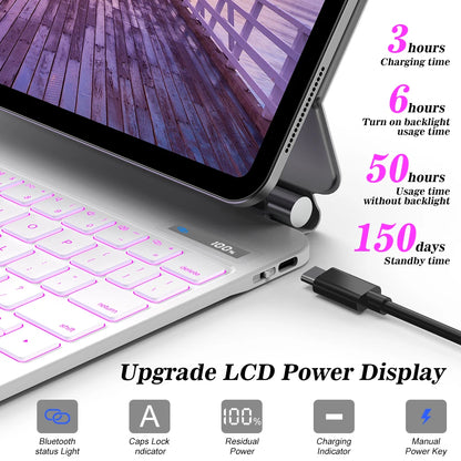 iPad Pro 13 Keyboard Case with Touchpad LCD Display