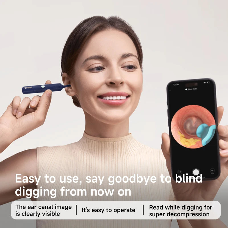Smart Visual Earwax Removal Kit with Bendable Earpick