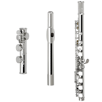16 Key C Flute with Case Cleaning Cloth and Gloves