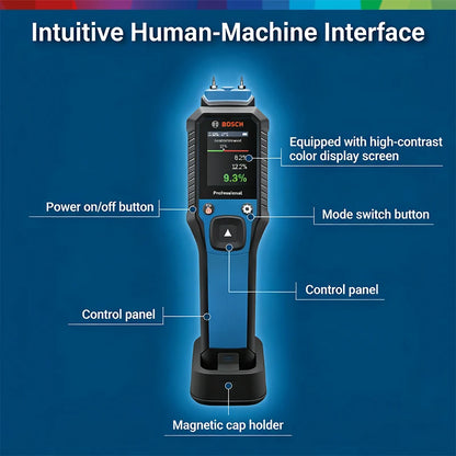 Professional Moisture Meter with Temperature & Humidity Sensor