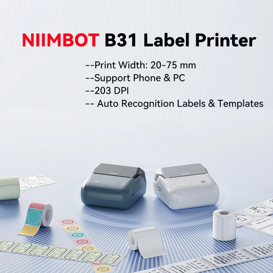 Rechargeable Portable Barcode Label Printer 20–75mm