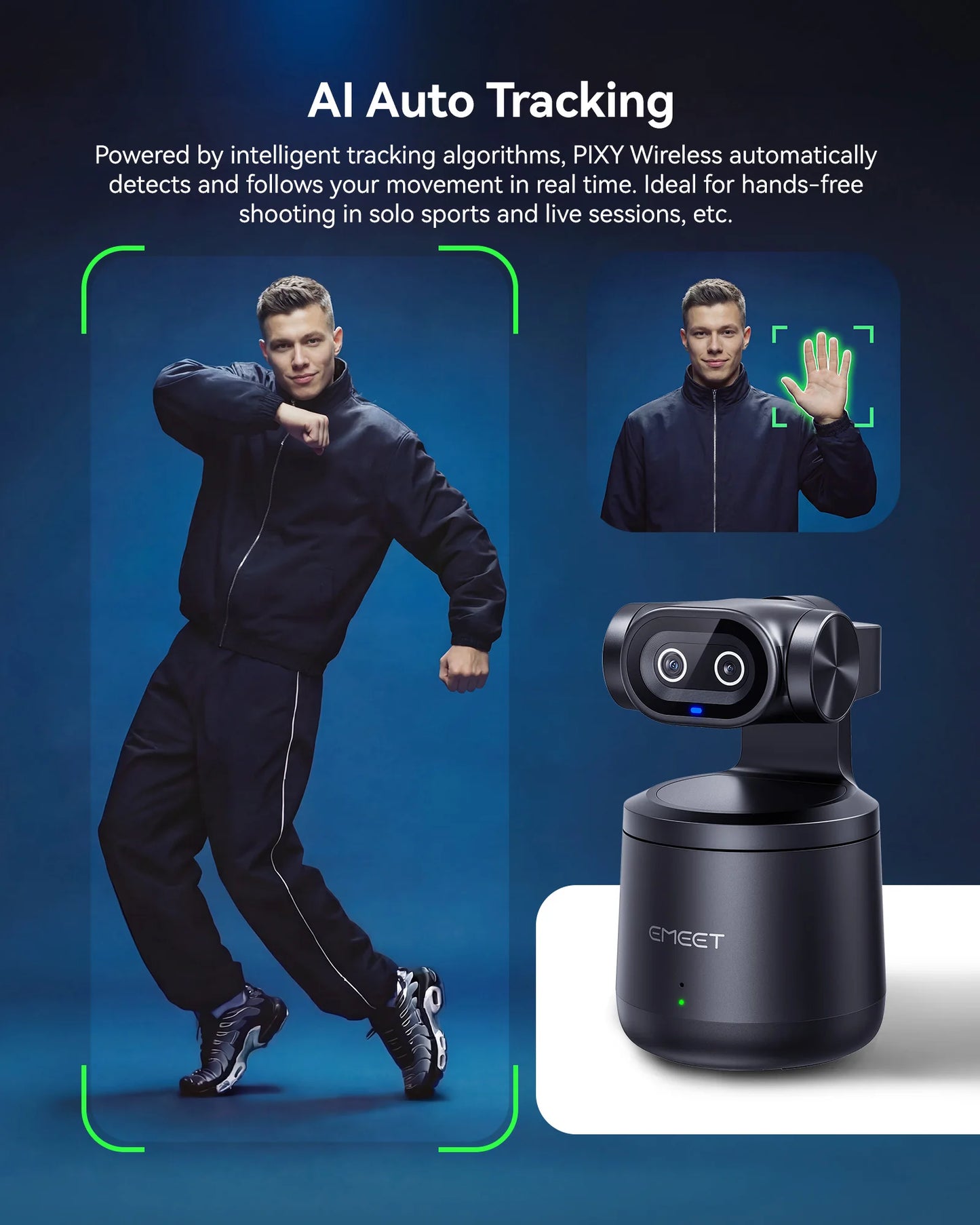 Smart 4K PTZ Streaming Camera with AI Auto Tracking