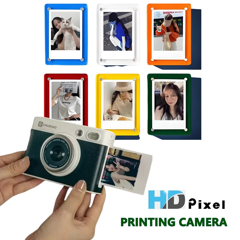 Green Portable Instant Print Camera Photo Printer Set