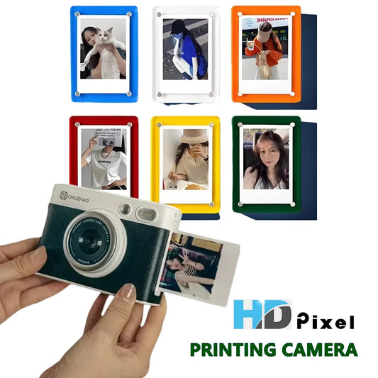 Green Portable Instant Print Camera Photo Printer Set