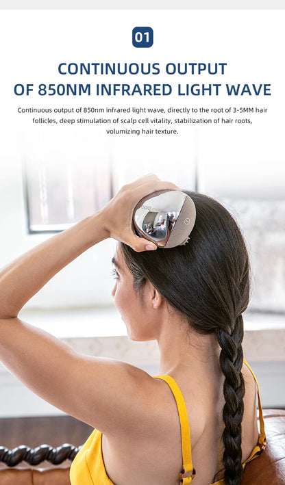 Portable Electric Head Massager for Hair Care and Relaxation
