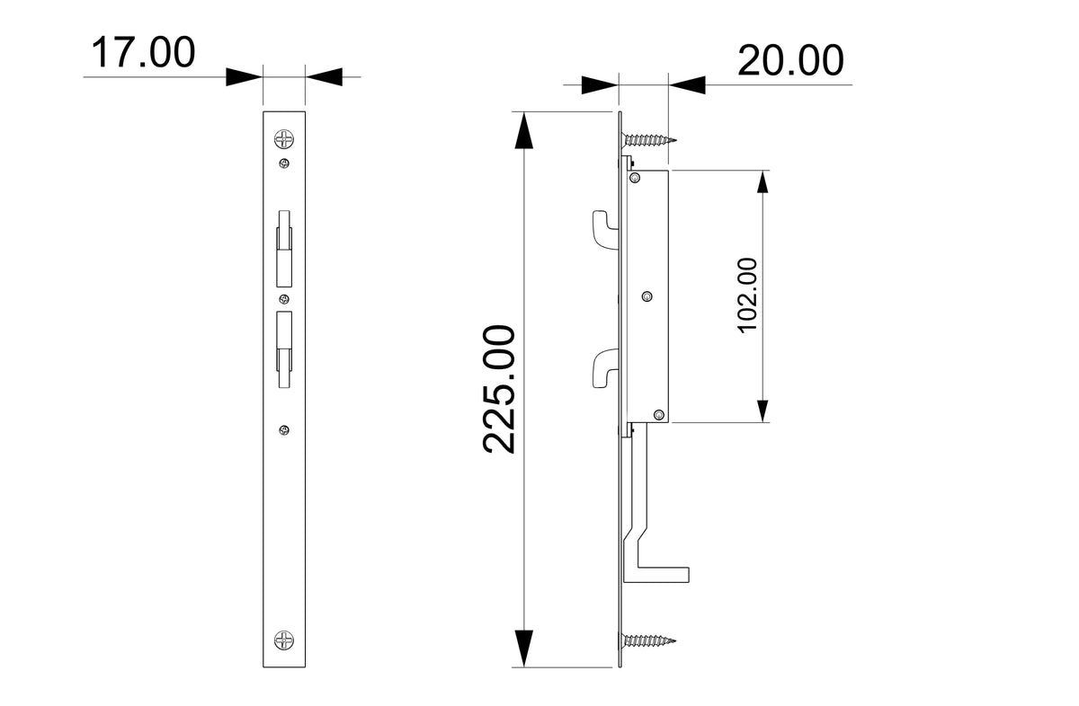 Smart Sliding & Swing Door Lock with Tuya Bluetooth