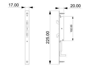 Smart Sliding & Swing Door Lock with Tuya Bluetooth