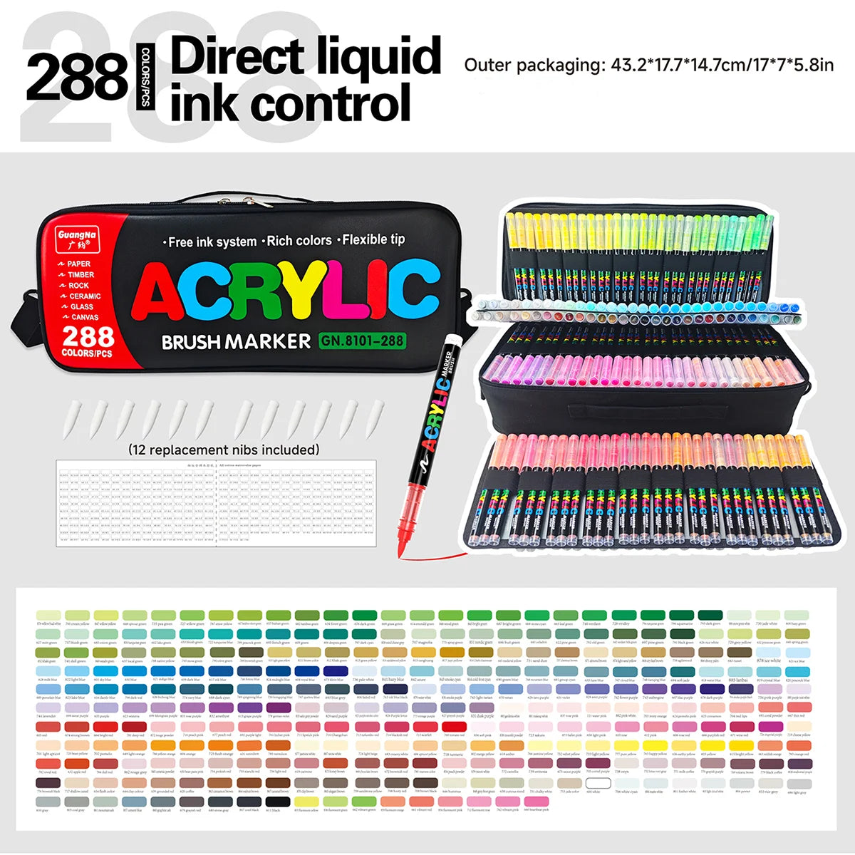 288 Piece Holiday Marker Set in Convenient Bag