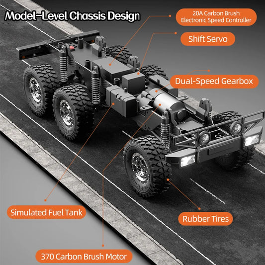 Off-Road 6WD RC Rescue Truck Toy