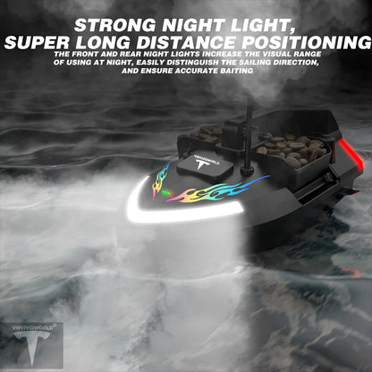 Long Battery GPS Bait Boat 12000mAh Auto Return