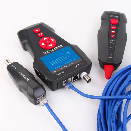 Multifunction Network Cable Tester with PoE and Wire Tracking