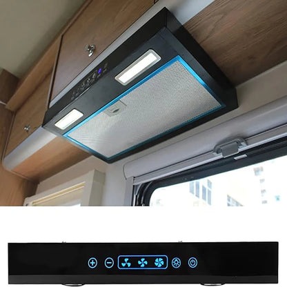 Compact 12V Camper Range Hood Touch Control Small